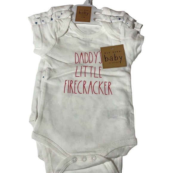 RAE Dunn- Newborn Baby Bodysuits-Size 6-9 Months - Picture 1 of 5